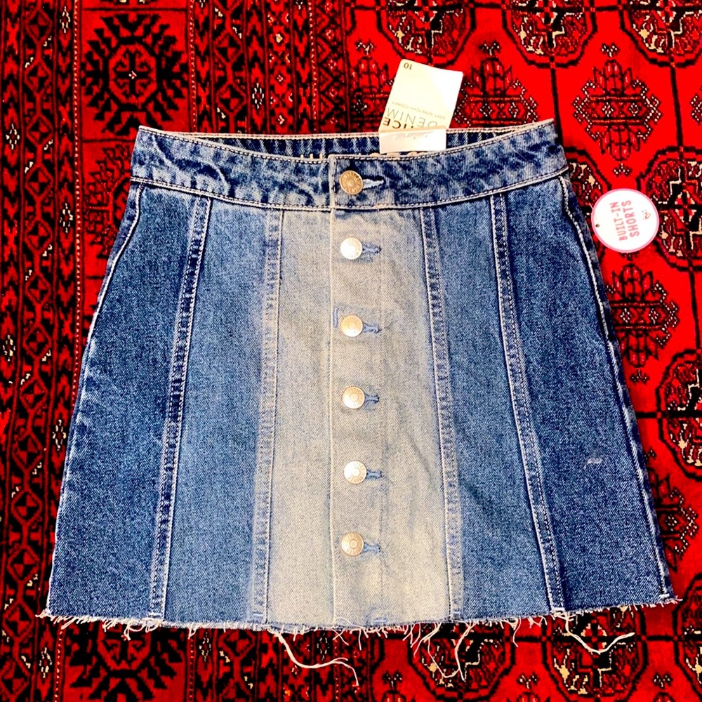 NWT denim skirt size 10 by Justice.